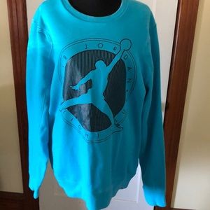 Michael Jordon teal sweatshirt